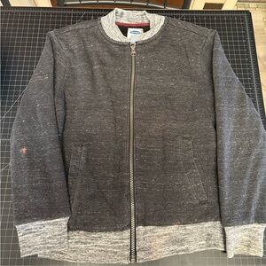 Old Navy Kids Charcoal and Light Gray Zip-Up Sweater